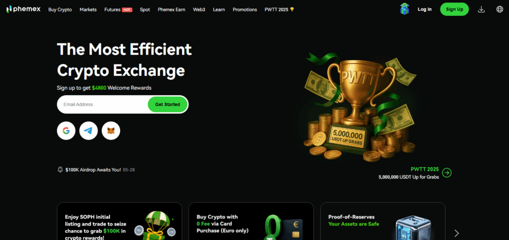9 Best Crypto Exchanges in Benin for Secure & Easy Trading 2025 3 Phemex
