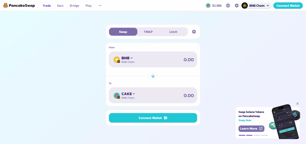 10 Best crypto for EU passive income 11 PancakeSwap (CAKE)