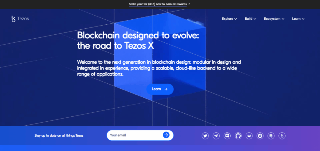 10 Best crypto for EU passive income 8 Tezos (XTZ)