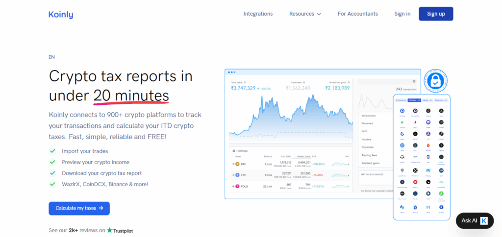 10 Best Crypto Accounting Platforms 2025 2 Koinly