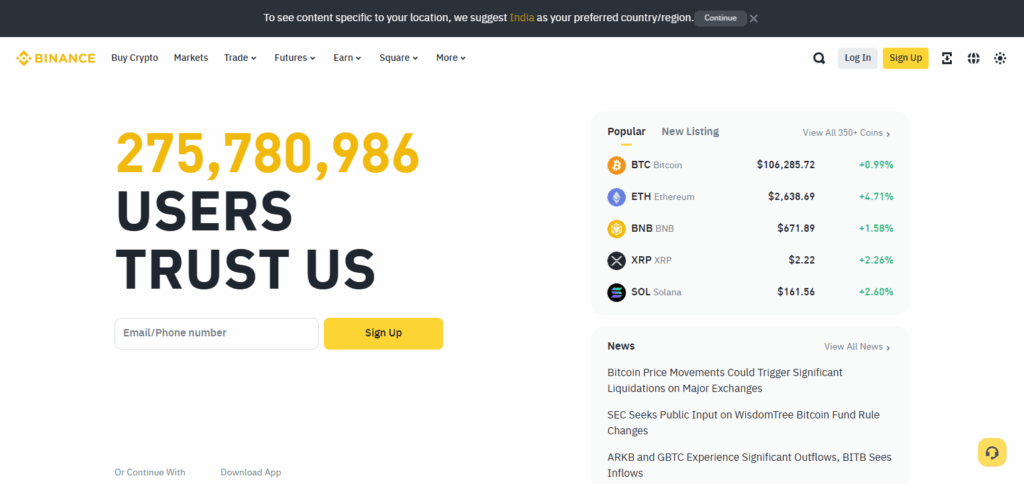 10 Best Crypto Exchanges in Antigua and Barbuda – Top Secure Platforms 2025 5 Binance