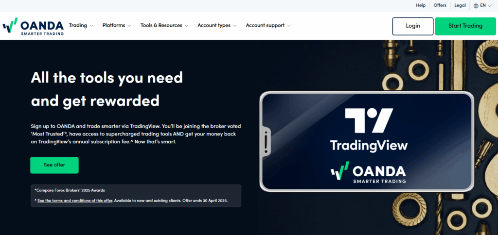 10 Best TradingView Brokers for 2025 | Top Brokers with Minimal KYC & Low Fees 4 OANDA
