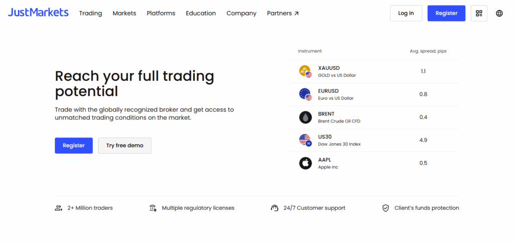 10 Best Forex Brokers with Cent Accounts for Beginners in 2025 5 JustMarkets