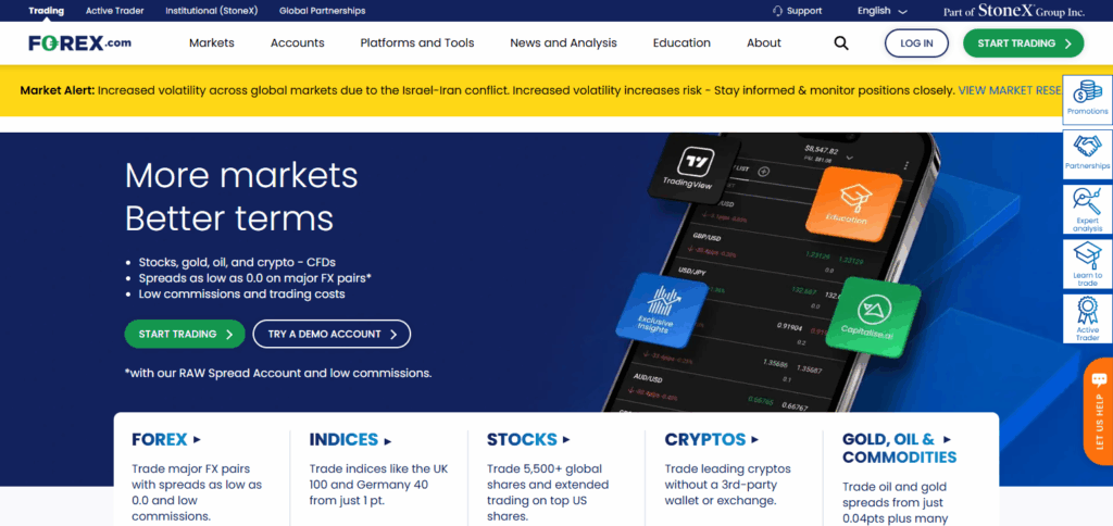 10 Best Market Maker Brokers in 2025 – Top Reliable Forex Brokers 6 Forex.com