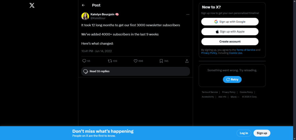 9 Best Twitter Threads For Marketing to Boost Your Growth in 2025 7 @katelyn_bourgoin