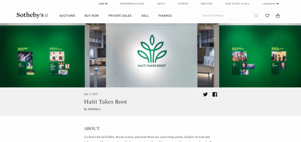 8 Top NFT Expansions in Charity Fundraising Events 3 Hope for Haiti x Sotheby’s