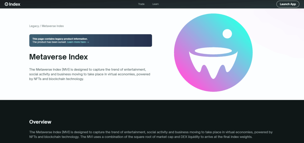 Metaverse Index DAO (via Index Coop)