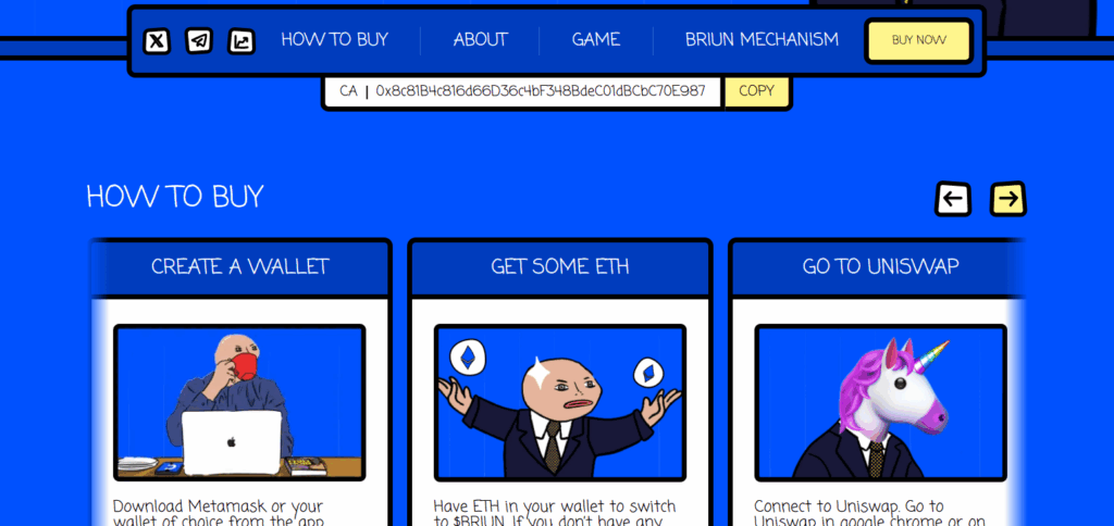 10 Best Base Chain Meme Coins to Buy in 2025 | Top Meme Tokens with Low Fees & Fast Transactions 11 Briun Armstrung ($BRIUN)