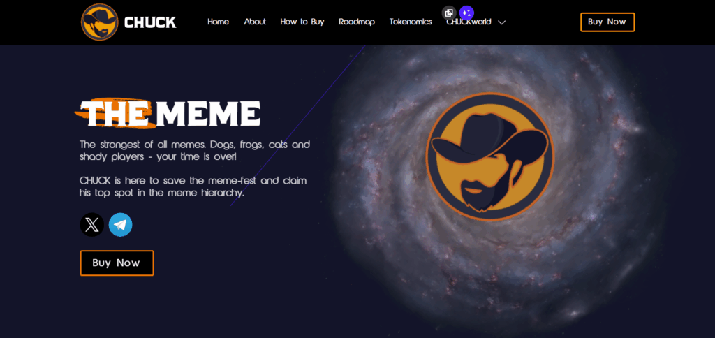 10 Best Base Chain Meme Coins to Buy in 2025 | Top Meme Tokens with Low Fees & Fast Transactions 9 Chuck ($CHUCK)