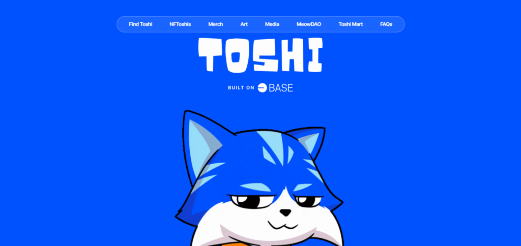 10 Best Base Chain Meme Coins to Buy in 2025 | Top Meme Tokens with Low Fees & Fast Transactions 3 Toshi ($TOSHI)