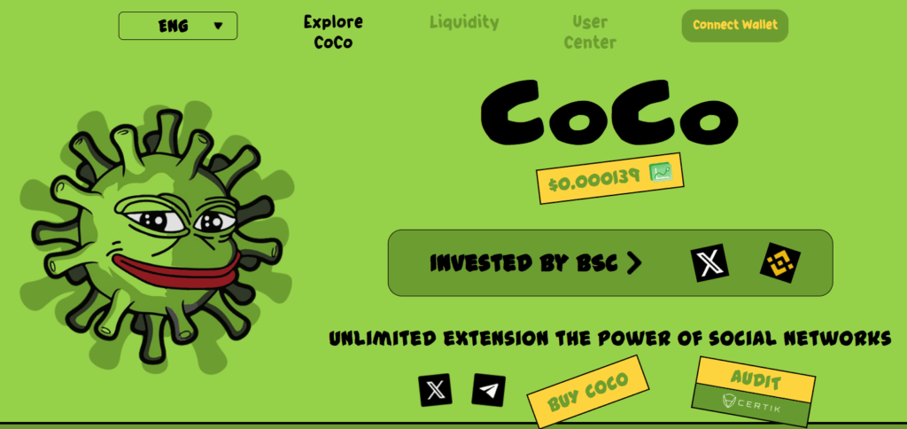 9 Best BNB Meme Coins to Buy for 2025 – Top Binance Smart Chain Tokens 10 CocoCoin ($COCO)