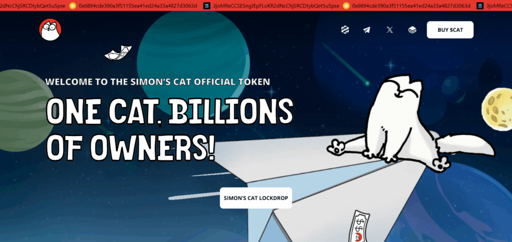 9 Best BNB Meme Coins to Buy for 2025 – Top Binance Smart Chain Tokens 9 Simon’s Cat ($CAT)