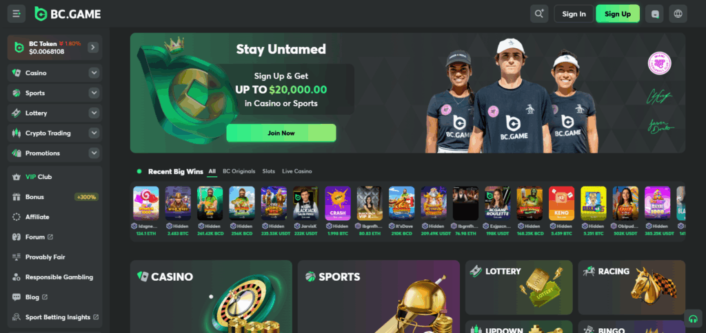 10 Best Bet20 Casinos Alternatives for Secure & Fast Crypto Betting 4 BC.Game