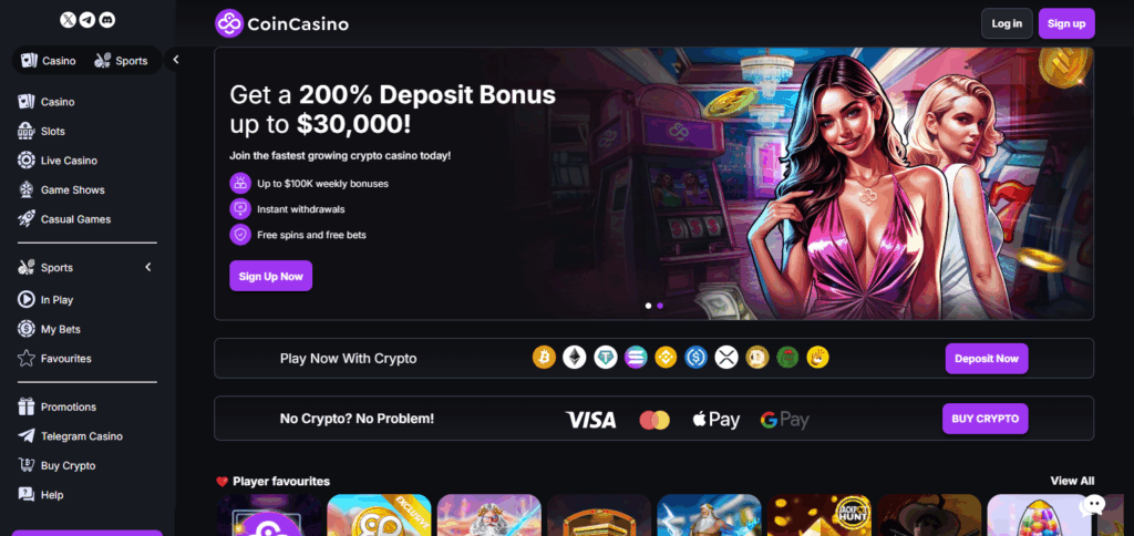 10 Best Bet20 Casinos Alternatives for Secure & Fast Crypto Betting 2 CoinCasino