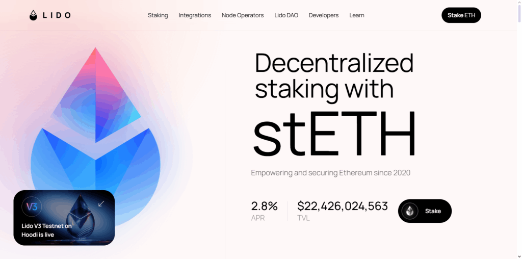 9 Most Advanced DeFi Protocols with Minimal KYC in 2025 4 Lido Finance