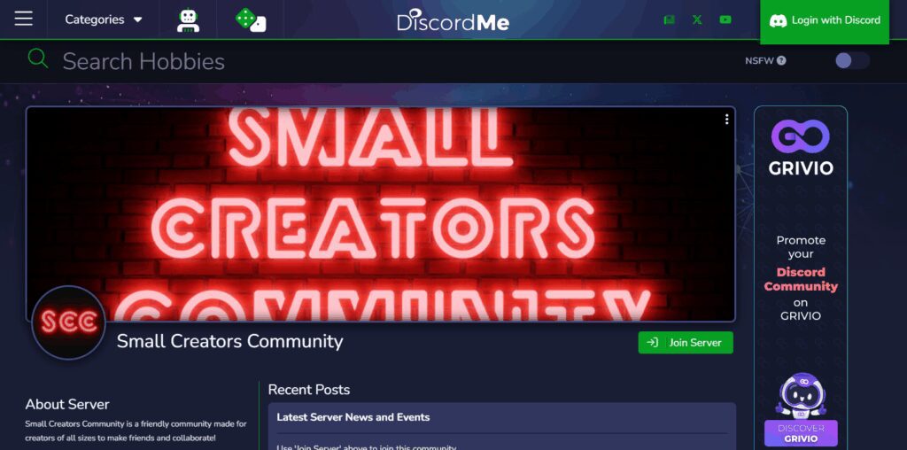 Small Creators Community