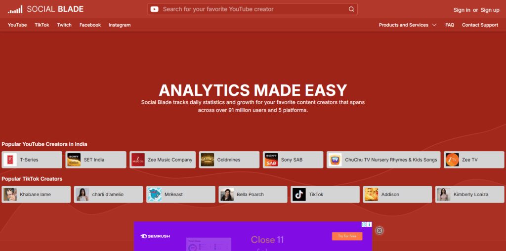 Social Blade