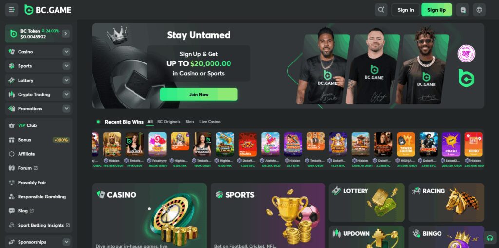 How to Use a No KYC Crypto Casino – Example: BC.Game
