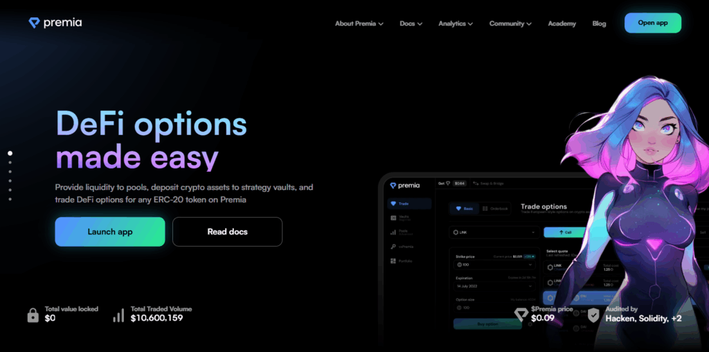 10 Defi Options Trading Platforms | Features & Comparison 4 Premia