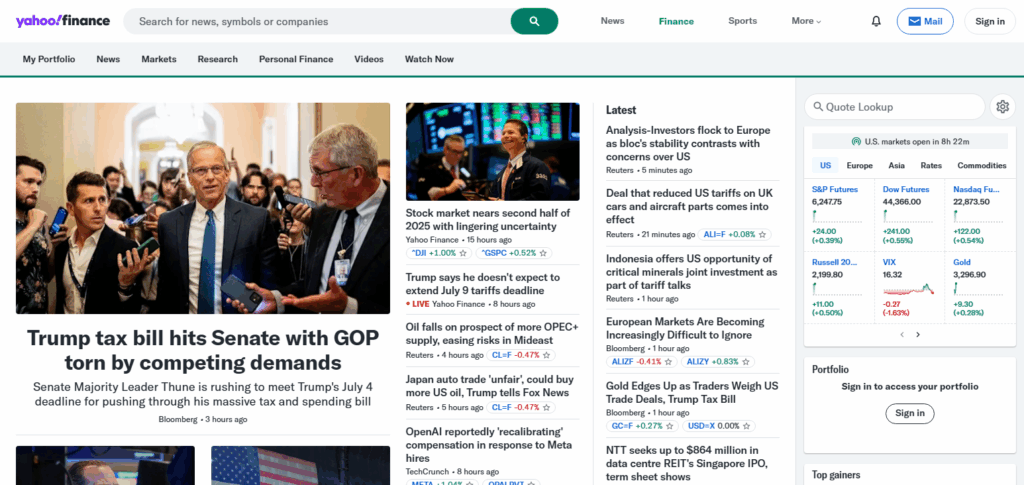 10 Best Financial Advice Websites 5 Yahoo Finance