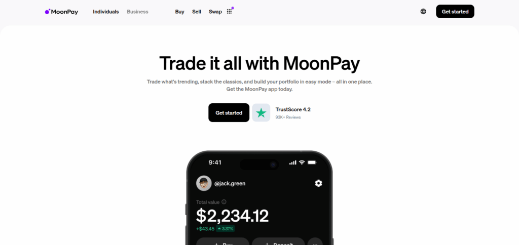 Cash Out Crypto to Fiat on MoonPay