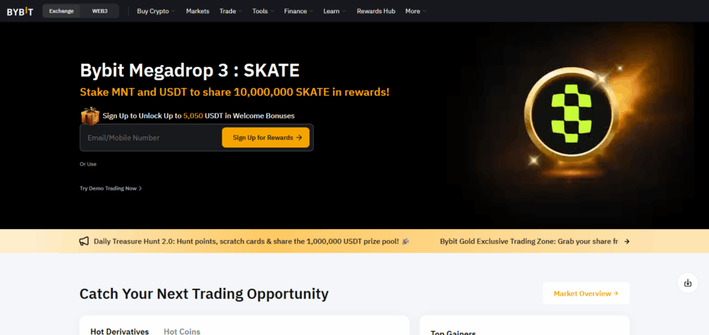 10 Best Crypto Exchanges for Swing Trading with Low Fees & Minimal KYC 4 Bybit