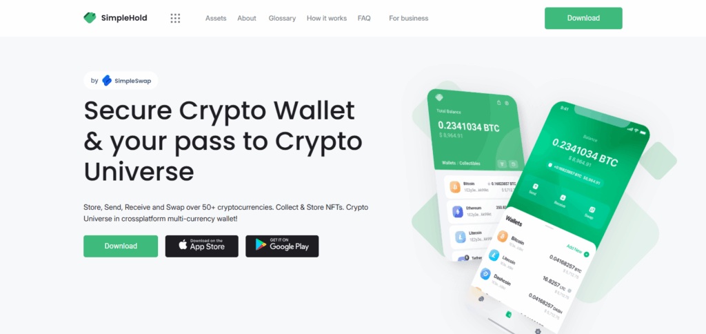 10 Best Book Of Meme (BOME) Wallets for Secure Meme Token Management 4 SimpleHold Wallet
