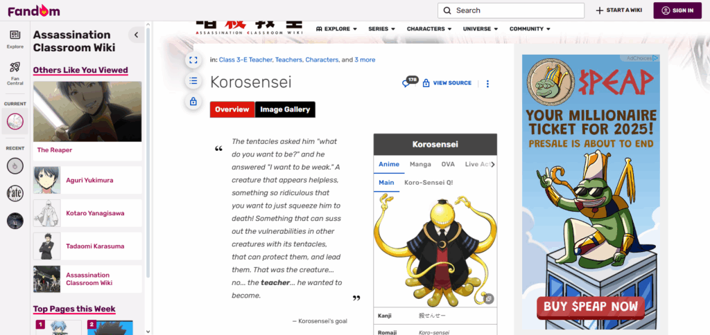 Korosensei (Assassination Classroom)