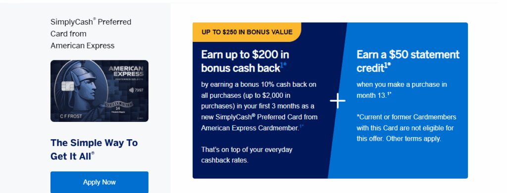 SimplyCash® Preferred Card from American Express