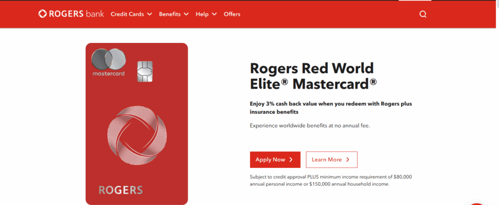 10 Best Credit Cards in Canada for 2025 – Top Picks Compared 6 Rogers Red World Elite Mastercard