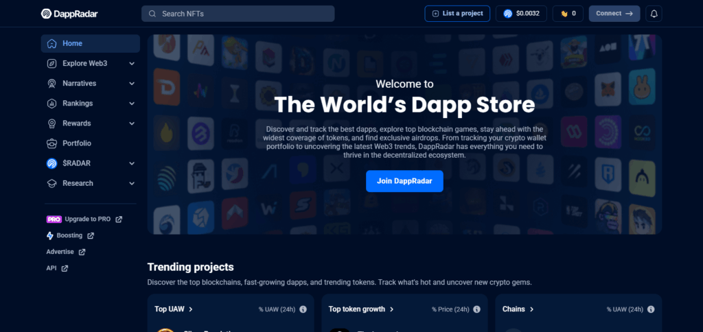 9 Best NFT Tracking Apps in Europe for 2025 4 DappRadar