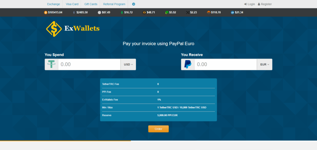 10 Exchanges For Ethereum (ETH) to PayPal USD 2 ExWallets