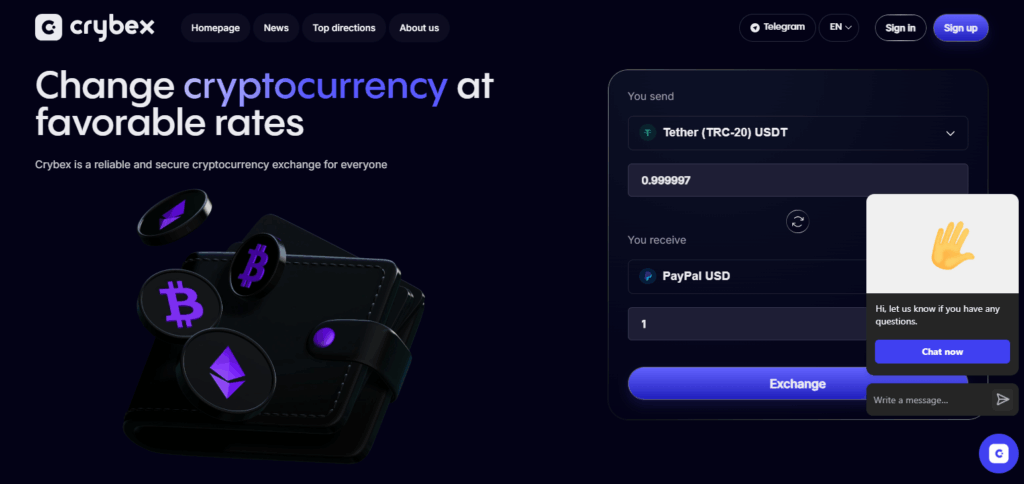 10 Exchanges For Ethereum (ETH) to PayPal USD 5 Crybex