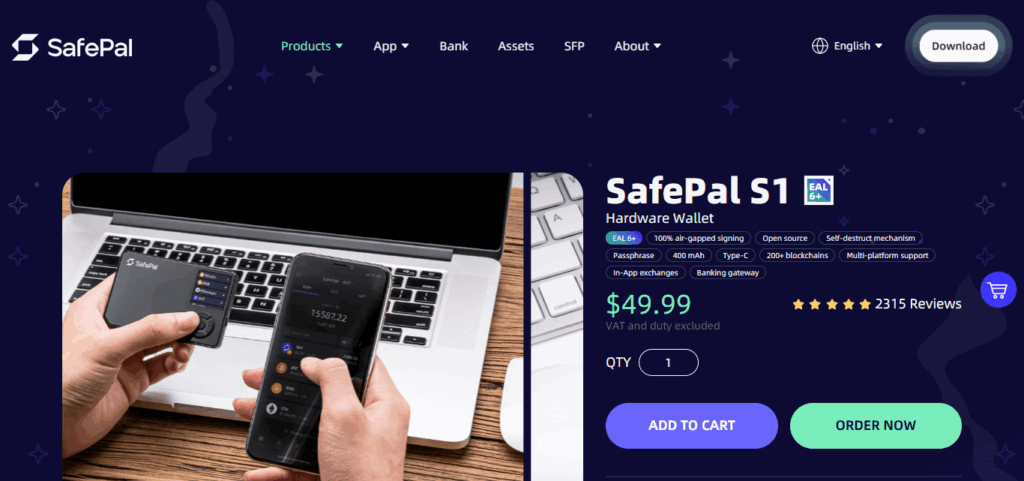 10 Most Secure Wallet Backups: Top Tools & Methods for 2025 8 SafePal S1