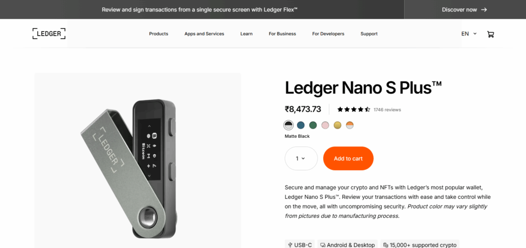 10 Affordable Hardware Wallets for Everyday Use 2 Ledger Nano S Plus