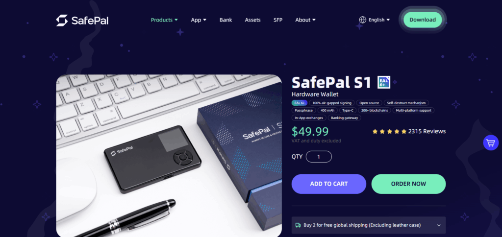 10 Affordable Hardware Wallets for Everyday Use 6 SafePal S1