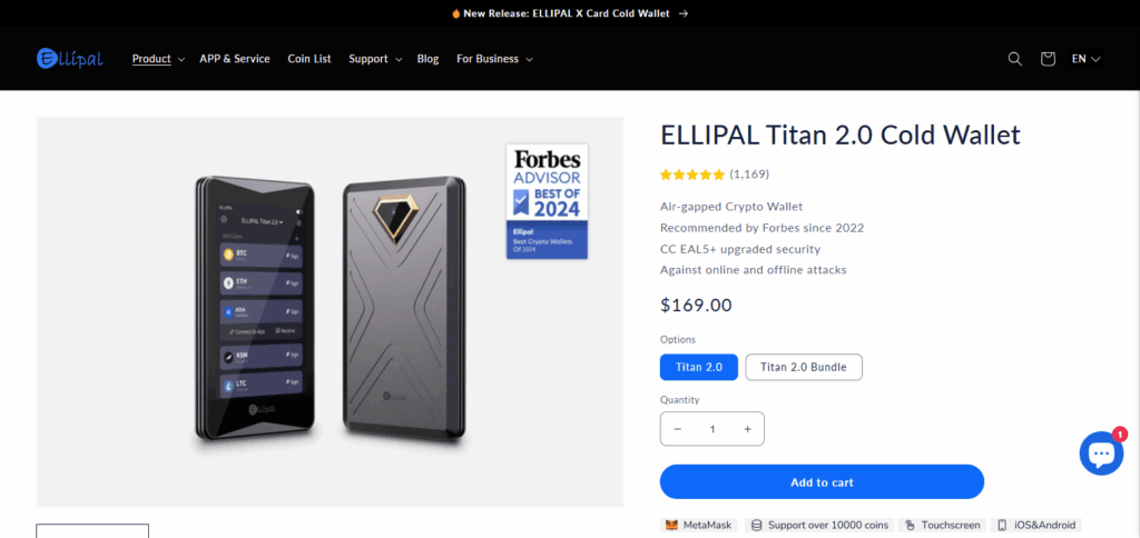 10 Affordable Hardware Wallets for Everyday Use 9 ELLIPAL Titan 2.0 - A Quick Look