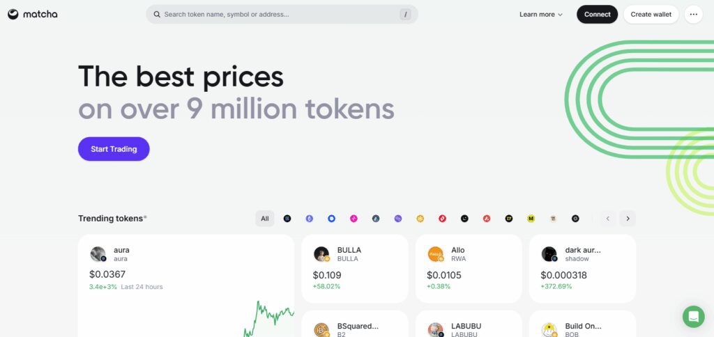 Top 10 DEX Trading Tools for Smarter Crypto Trades 3 Matcha