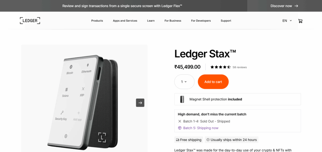 10 Latest Crypto Hardware Wallets for Secure Storage 8 Ledger Stax