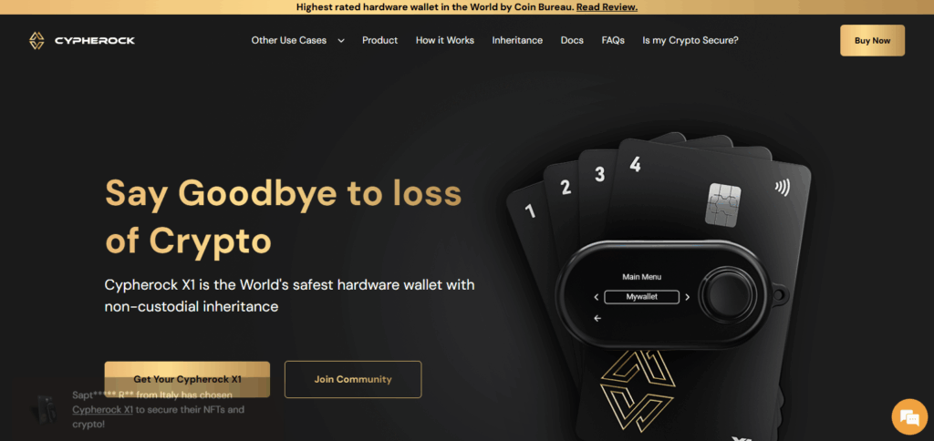 10 Latest Crypto Hardware Wallets for Secure Storage 9 Cypherock X1