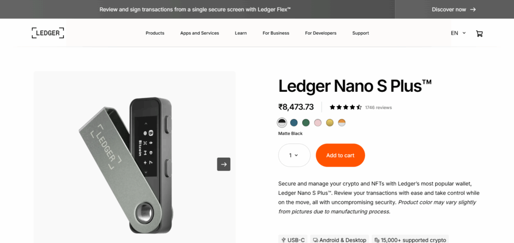 10 Latest Crypto Hardware Wallets for Secure Storage 3 Ledger Nano S Plus