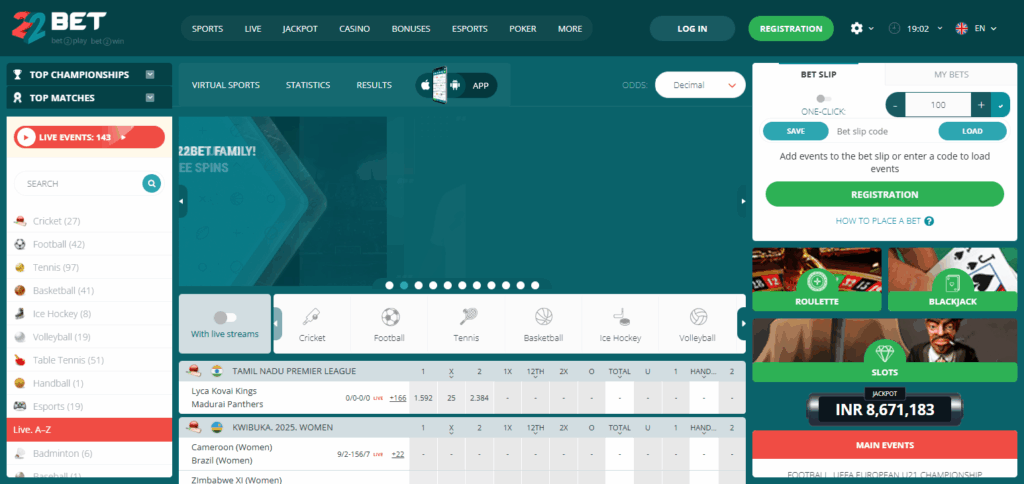 10 Best 1WIN Casinos Alternatives – Top Reliable & Secure Betting Sites 3 22Bet