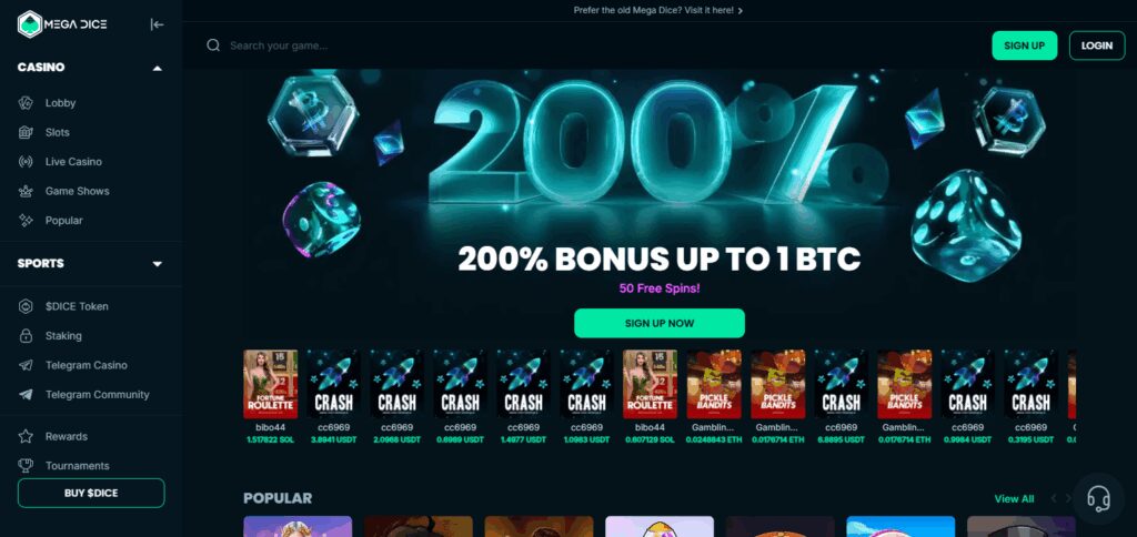 10 Best Shuffle Casino Alternatives for 2026 6 MegaDice