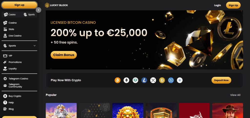 10 Best Bitcoin & Crypto Casinos & Gambling Sites Argentina 2025 6 Lucky Block
