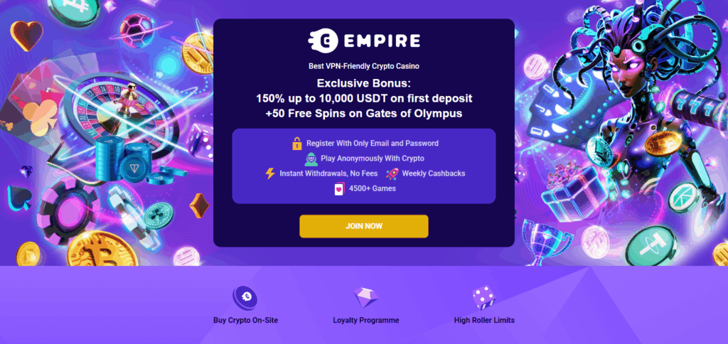 10 Best Bitcoin & Crypto Casinos & Gambling Sites France 3 Empire Casino