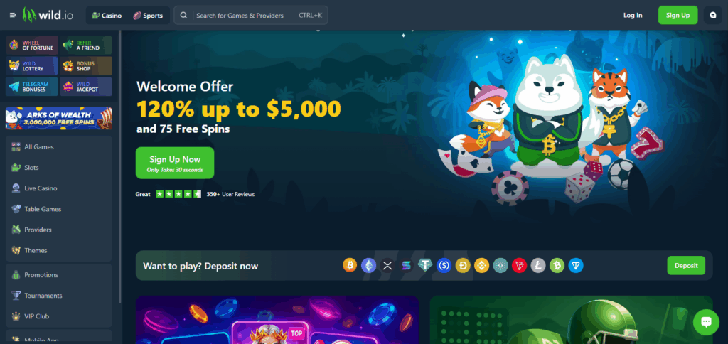 10 Best Bitcoin & Crypto Casinos & Gambling Sites France 10 Wild.io