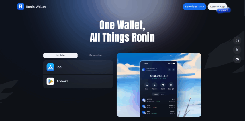 Ronin Wallet - Secure Crypto & NFT Wallet for the Ronin Network