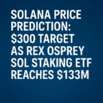 Solana Price Prediction: $300 Target as Rex Osprey SOL Staking ETF Reaches $133M