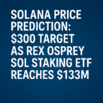 Solana Price Prediction: $300 Target as Rex Osprey SOL Staking ETF Reaches $133M