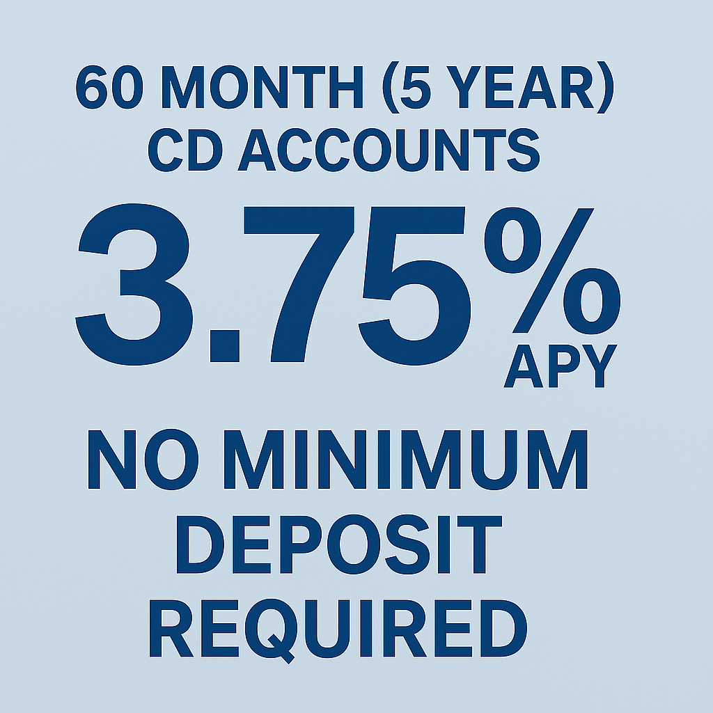 10 American Express High Yield Savings – Features & Benefits 11 60 Month (5 Year) CD Accounts - 3.75% APY, no minimum deposit required